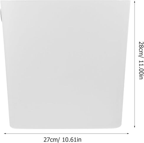 سلة المهملات النحيفة من جارنيك، سلة قمامة للحمام سعة 3 جالون، سلة قمامة للمطبخ، سلة ضيقة طويلة لغرفة النوم، سلة قمامة صغيرة من البلاستيك الأبيض للمكتب in Kuwait