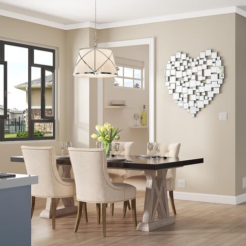 Menscha Mirror Wall Decor-23.6"X23.6" Round Beveled Edge Frameless Mirror for Bathroom, Vanity, Bedroom,Living Room and Enterway in Saudi Arabia