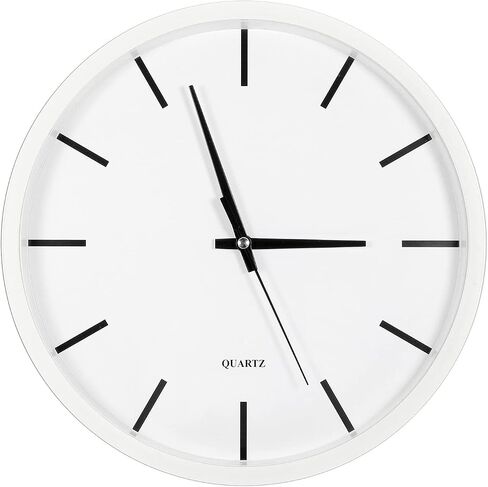 PATIKIL 10 Inch Wall Clock, Quartz Battery Operated Silent Non-Ticking Round Wall Clocks for Office Bedroom Decorative, Yellow in Saudi Arabia