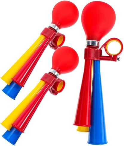 Toddmomy 3 قطع من القرن البوق ريترو المهرج القرن للأطفال دراجة القرن الضغط على المهرج القرن مكبر الصوت الحلزون الهواء القرن المقود الملحقات للمركبات الدراجات عربة الغولف in Kuwait