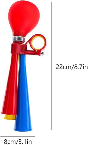 Toddmomy 3 قطع من القرن البوق ريترو المهرج القرن للأطفال دراجة القرن الضغط على المهرج القرن مكبر الصوت الحلزون الهواء القرن المقود الملحقات للمركبات الدراجات عربة الغولف in Kuwait