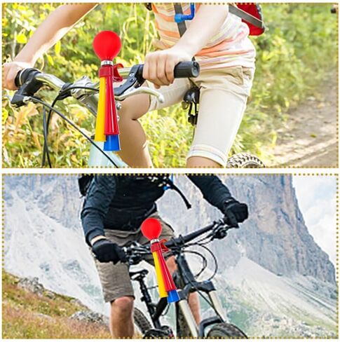 Toddmomy 3 قطع من القرن البوق ريترو المهرج القرن للأطفال دراجة القرن الضغط على المهرج القرن مكبر الصوت الحلزون الهواء القرن المقود الملحقات للمركبات الدراجات عربة الغولف in Kuwait