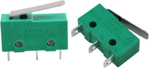 مفتاح حد صغير KW4-3Z-3 مفتاح حد صغير 5A 250 فولت KW4 لأدوات ماكينة CNC (أخضر)-10 قطعة in Kuwait