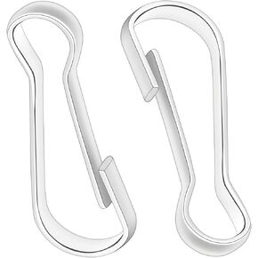 0.63Inch Mini Metal Spring Hooks, Tiny Stainless Steel Lanyards Snap Clip Hooks, Keyring Accessory for Purse,Curtains,Jewelry Ring Craft and ID Card Key Chain Clip Parts(Silver, 200Pcs)