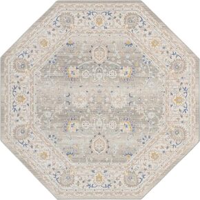 Unique Loom Whitney Collection Traditional Border Area Rug (8' 0 x 10' 0 Rectangular, Powder Pink)