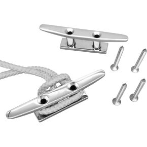 Boat Cleat Dock Cleat 316 Stainless Steel Boat Mooring Screw Accessories Flip Up Marine Folding Cleat Pack of 2, Boat Dock Cleats Work