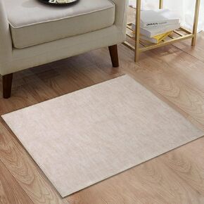 2x4 Entryway Rug Machine Washable Small Bedside Rug Indoor Non Slip Modern Solid Throw Floor Cover Boho Accent Rug Contemporary Carpet for Living Room Kitchen, Taupe