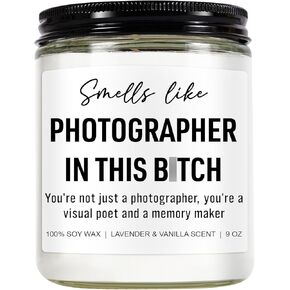 Funny Photographer Candle, Photography Gifts for Photographers, Photography Accessories, Cool Photographer Gifts for Men, Women, Photography Lovers, Wedding Photographer Gifts, Birthday