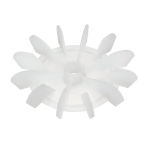 uxcell Motor Fan Blade 120mmx15mm D Shape Bore White Engineering Plastic with 12 Vanes
