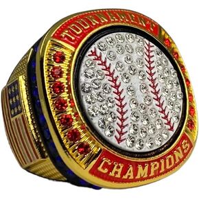 1 or 12 Pack Baseball Softball Championship Trophy Ring Tournament Champions