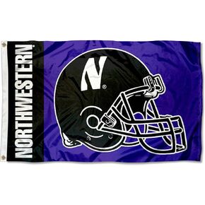 Northwestern University Football Helmet Flag
