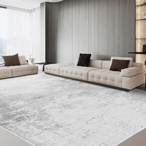 HOMBYS 9x12 ft Modern Area Rug for Living Room, Large Abstract Floor Carpet with Non-Slip Backing for Indoor Bedroom Office Dining Room, Home Deco Non-Shedding, Machine Washable