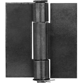 2 Pack 7" Heavy Duty Weldable Hinges, Steel Weld On Butt Hinges, Thickness 7mm, Removeable Pin Door Hinges for Metal Gate Trailer Cargo Truck, Load 550lb / Pair, Weight 5lb Per Hinges