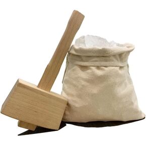 2Pcs Ice Lewis Bags for Ice Crushing- Canvas Bag for Dried ice, Bar Tools, Bartender Kit, Kitchen Accessory