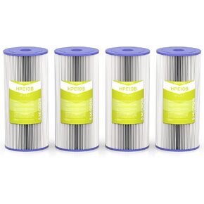 20 Micron Whole House Water Filter Cartridge, Pleated Sediment Filters for Well Water, Replacement for FXHSC, GXWH40L, GXWH35F, W50PEHD, W10-PR, R50-BBSA - 10" x 4.5" Cartridges - Pack of 4 in Kuwait