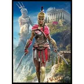 MTG Card Sleeves 100CT (Assassin Odyssey Kassandra), Matte Art Card Sleeves, Matte Back & Clear Front, 66x92mm