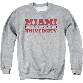 Miami University Official Ohio Between The Lines Unisex Adult Crewneck Sweatshirt