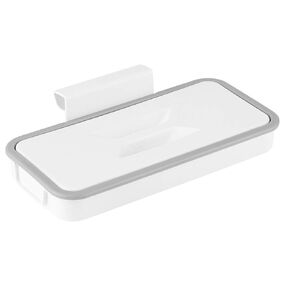 Zerodis Hanging Trash Bag Rack Garbage Waste Holder with Lid for Office Closet Cupboard Accessory