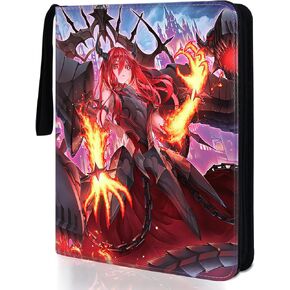 Trading ygo Card Binder Fits 900 Cards Card Collector Album Holder,with 50 Removable Sleeves Toys Gifts for Boys Girls