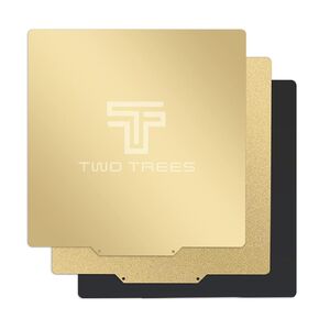 لوح بناء مغناطيسي من Twotrees مزدوج 220 × 220 مم/8.67 × 8.67 بوصة من الفولاذ الزنبركي المرن 【مزخرف/ناعم مزدوج الجوانب】 لطابعات Anet A8 Wanhao Duplicator i3 Monoprice Maker ثلاثية الأبعاد.