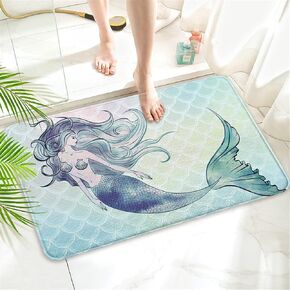 Goth Imitation Cashmere Bathroom Mat Rug-Rubber Non-Slip Absorbent Soft Bathroom Rug for Tub Shower Sink (17" W x 27" L)