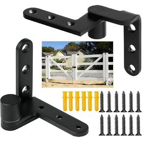 Pivot Door Hinge,Pivot Hinge,Pivot Door Hardware，270 Degree Hinge,Heavy Duty Door Hinge,Maximum Weight 150 LBS,Solid Stainless Steel,Fence gate Hinges,Yard Door Hinges,Saloon Door Hinges,1 Pair