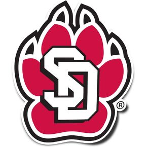 Desert Cactus The University of South Dakota Sticker USD Coyotes Vinyl Decal Laptop Water Bottle Car Scrapbook (IND 00004)