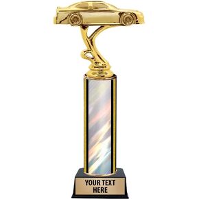 11" Stock Car Trophies - Stock Car Silver Trophy Awards Prime