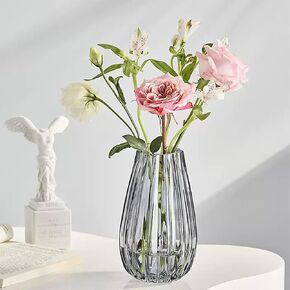 Flower Vases GIDARY 10 inch Clear Vase,Bouquet Vase,Large Vase Glass for Centerpiece Table Home Indoor Desk Decor,Modern Boho Style Vase for Wedding House Gift