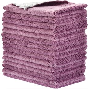 Reusable Cleaning Cloths 11PCS, Kitchen Towel Dish Towels, 10" x 6", Cleaning Rags, Super Absorbent Microfiber Cleaning Towels for Furniture, Car, Tea, Bowl
