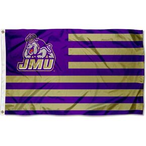 James Madison Dukes Stars and Stripes Nation Flag