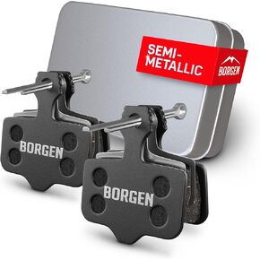 Borgen 2 Pairs Bike Brake Pads, Bicycle Brake Pads Compatible with AVID SRAM Bicycle Brakes Pads Suitable for AVID Elixir 1/3/5/7/9, SRAM XX/X0/ DB 1/3/5