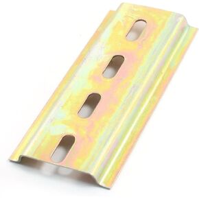 uxcell Electric Circuit Breaker with DIN Rail, Gold Tone, 35mm x 35mm