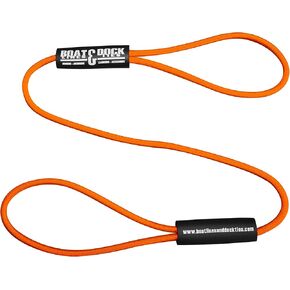Boat Lines & Dock Ties Basic Bungee Boat Dock Ties with Floats (Orange, 36" -2 Pack)