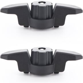 VTurboWay 2 Pcs Line Cleat for Kayak Track Mount, Kayak Anchor Cleat, Rail Mount Kayak Accessories, Black