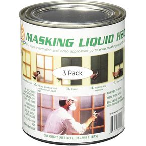 Available 157026 80-400-4 H20 Masking Liquid, 1 Quart, Clear (Three Pack)