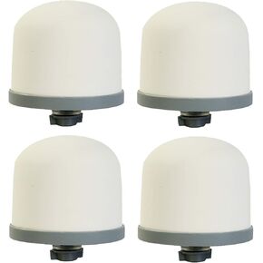 Huining Ceramic Dome Water Filter, Replacement Filter for Water Pre-Filtration Unit Filter Media Replacement 0.15 to 0.5 Micron for Household Water Bucket Filtration System Water Pitcher (4pcs)