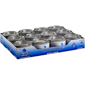 Methanol 7-Ounce Entertainment Cooking Fuel, 12 -Pack Gel Chafing Cans