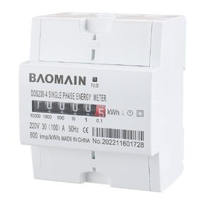 Baomain DDS238-4 (30-100) Single Phase DIN-rail Kilowatt Hour kwh Meter 220V 100A