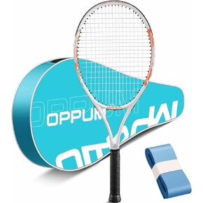 27-inch Adult Professional Tennis Racket with a Lightweight Frame and Durable Strings, Suitable for Beginner and Intermediate Level Tennis Players.