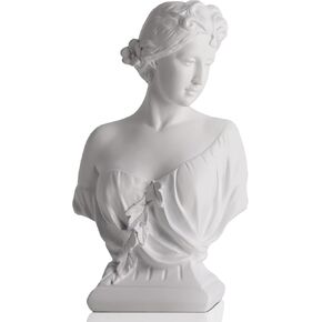 12" Artemis Bust Large Greek Goddess Statue Office Bookshelf Home Dressing Resin Goddess Statue Young Venus Plaster Portrait Lovers Collectibles
