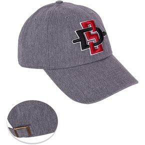Desert Cactus San Diego State University Baseball Hat SDSU Aztecs Brimmed Embroirderd Cap Adjustable Cloth Strap Adult (Style G)