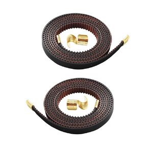 FYSETC Anycubi Kobra2 Neo 3D Printer Accessories - Original Belt Replacement Kit: X 810mm Y 790mm 2GT 6mm Rubber Fiberglass Non-Slip Drive Open Timing Belt with Copper Buckles Clamps Easy Install