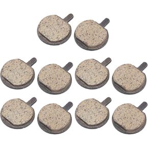 Bike Brake Pads, 5 Pairs Scooter Disc Brake Pads Semi-Metal Brake Electric Bike Disc Brake Replacement for Bicycle Ebike Bike Disc Brake Pads