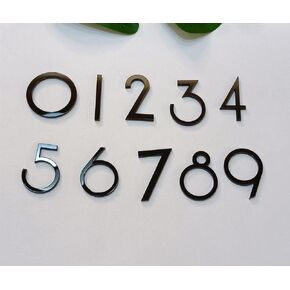 12 Pcs Arabic Acrylic Numerals for a Wall Clock (4CM, Black)