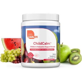Zahler ChildCalm, Kosher Fruit Punch Chewable Magnesium for Kids - Natural Calm, Mood Support, and Relaxation - Calming Kids Magnesium Supplement Childrens Magnesium, 60 Tablets