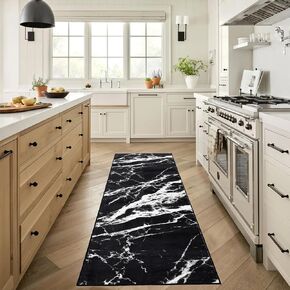 2x10 Washable Runner Rug Boho Vintage Area Rug Non-slip Low-Pile Floor Mat Carpet Indoor Rug for Kitchen Enterway Hallway Laundry, Soft Silky Medallion Distressed, Light Grey