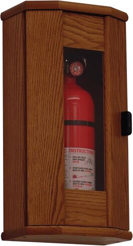 Wooden Mallet Fire Extinguisher Cabinet, 5-Pound, Light Oak/Acrylic in Saudi Arabia