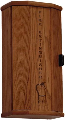 Wooden Mallet Fire Extinguisher Cabinet, 5-Pound, Light Oak/Acrylic in Saudi Arabia