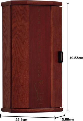 Wooden Mallet Fire Extinguisher Cabinet, 5-Pound, Light Oak/Acrylic in Saudi Arabia